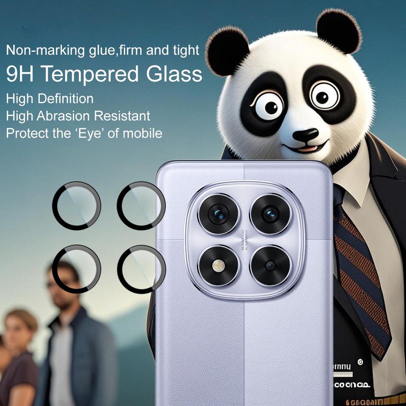 For Redmi Note 14 Pro 5G / Poco X7 5G Glass Rear Camera Lens Film Phone Case Exclusive, Self-Positioning Version - Image 4
